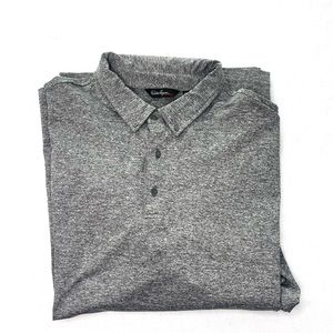 Walter Hagen DSG Gray Polo Heather Golf Long Sleeve Polo Shirt XXL Big & Tall